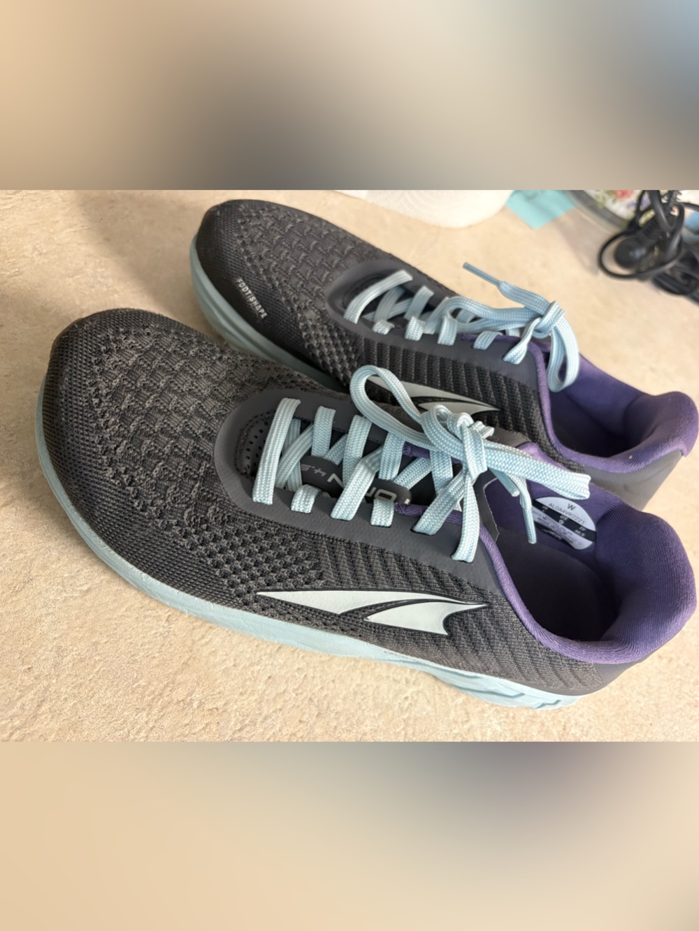 Altra Women's Running Shoes - Gray with Light Blue and Purple